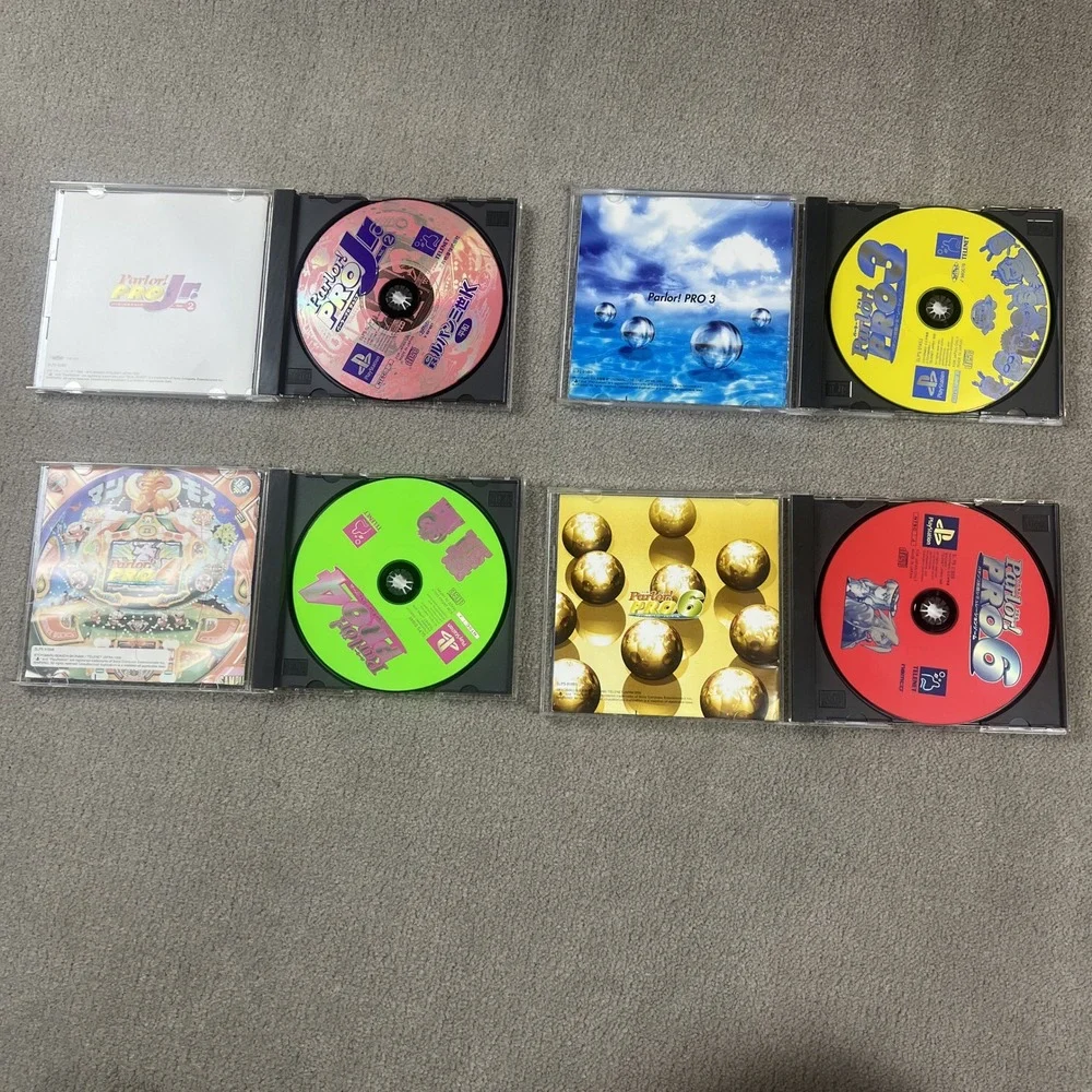 Parlor! PRO Pachinko PS1 Bundle Jr Vol 2 3 4 6 Sony PlayStation Japan NTSC-J